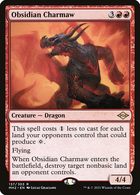 Modern Horizons 2 - 137 - Obsidian Charmaw - Rare - R - Non-foil