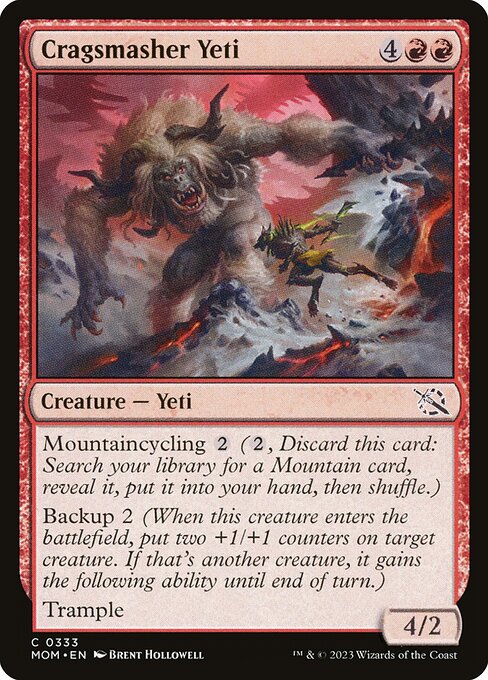 March of the Machine - 333 - Cragsmasher Yeti - Common - R - Non-foil