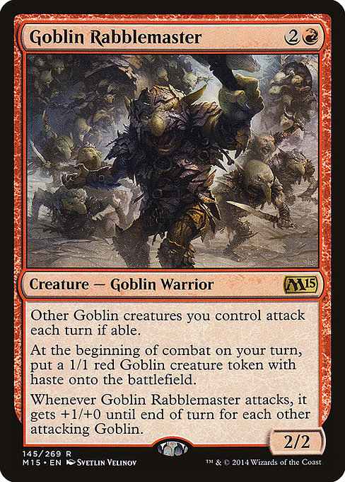 Magic 2015 - 145 - Goblin Rabblemaster - Rare - R - Non-foil