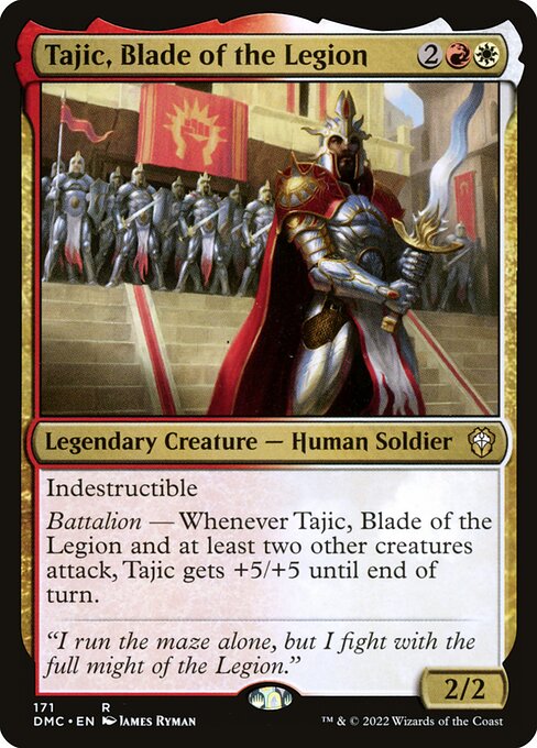 Dominaria United Commander - 171 - Tajic, Blade of the Legion - Rare - WR - Non-foil
