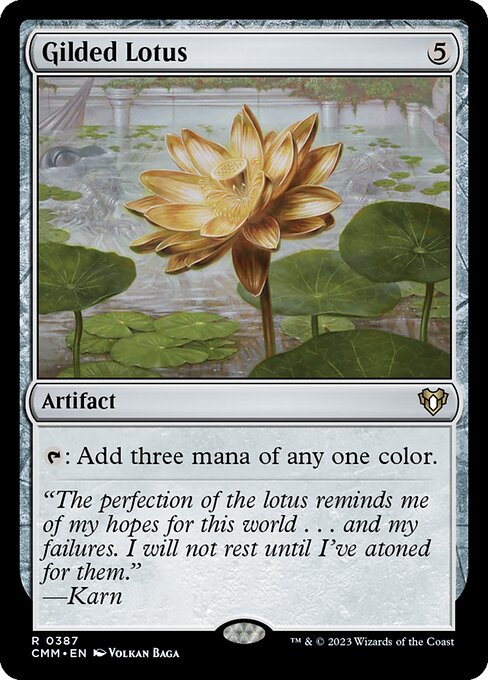 Commander Masters - 387 - Gilded Lotus - Rare - C - Non-foil
