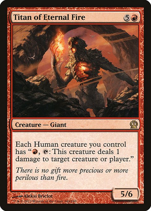 Theros - 144 - Titan of Eternal Fire - Rare - R - Non-foil