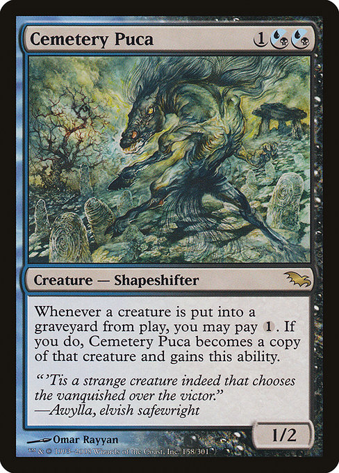Shadowmoor - 158 - Cemetery Puca - Rare - UB - Non-foil