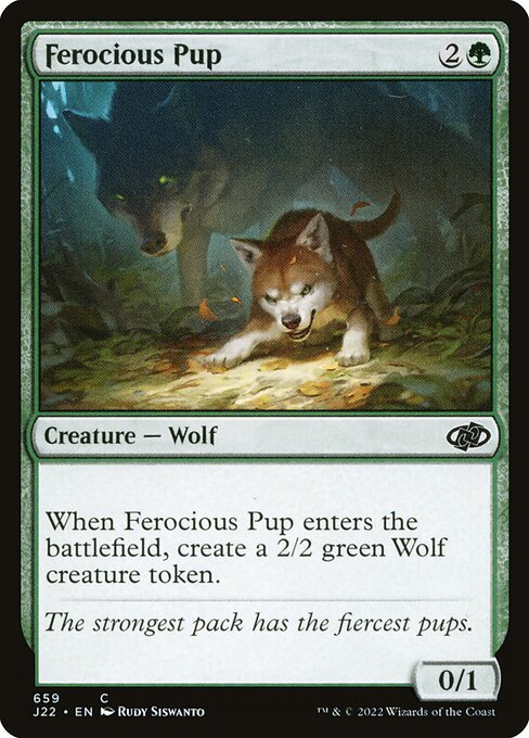 Jumpstart 2022 - 659 - Ferocious Pup - Common - G - Non-foil