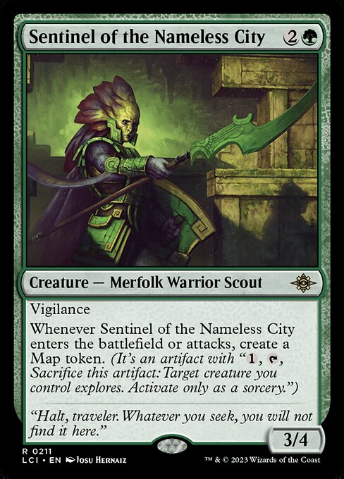 The Lost Caverns of Ixalan - 211 - Sentinel of the Nameless City - Rare - G - Non-foil
