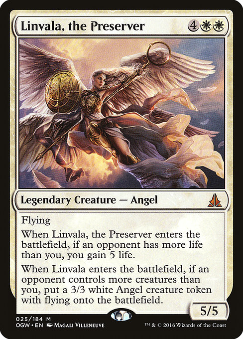Oath of the Gatewatch - 25 - Linvala, the Preserver - Mythic - W - Non-foil