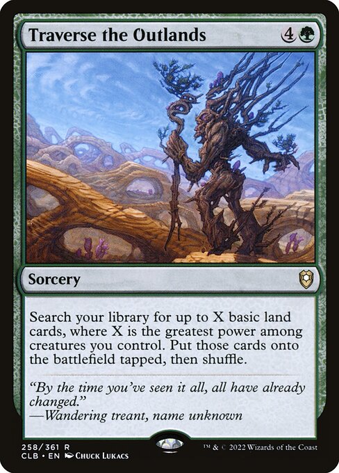 Commander Legends: Battle for Baldur's Gate - 258 - Traverse the Outlands - Rare - G - Foil