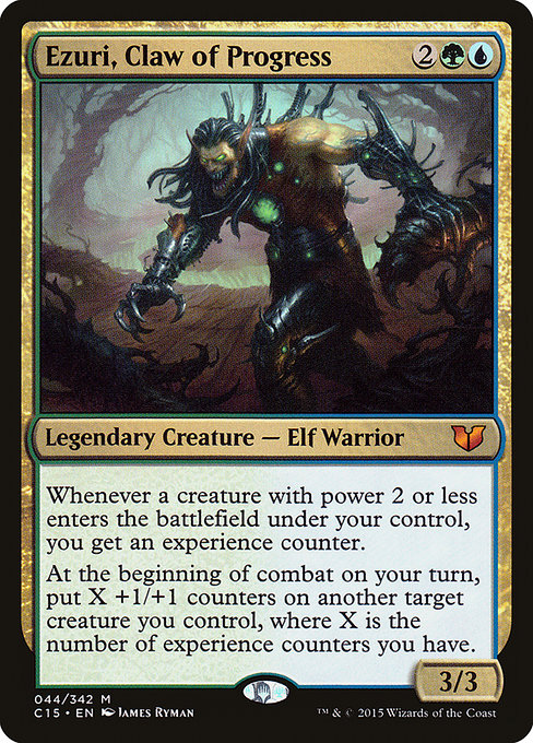 Commander 2015 - 44 - Ezuri, Claw of Progress - Mythic - UG - Non-foil