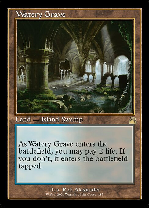 Ravnica Remastered - 415 - Watery Grave - Rare - C - Non-foil