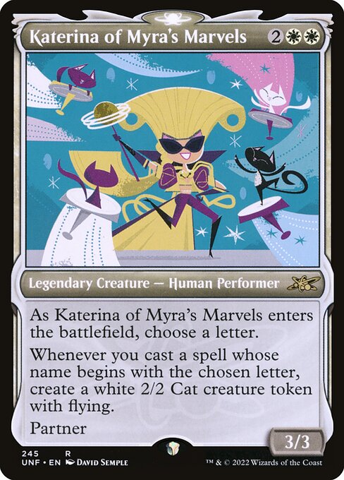 Unfinity - 245 - Katerina of Myra's Marvels - Rare - W - Foil