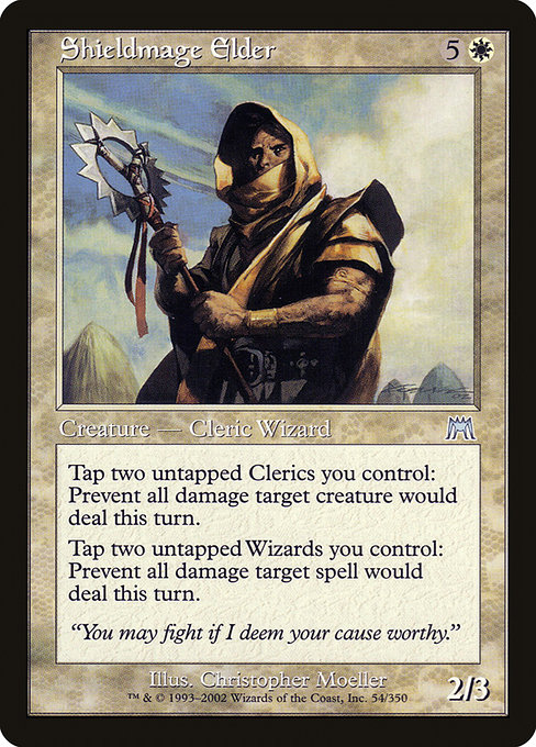 Onslaught - 54 - Shieldmage Elder - Uncommon - W - Non-foil