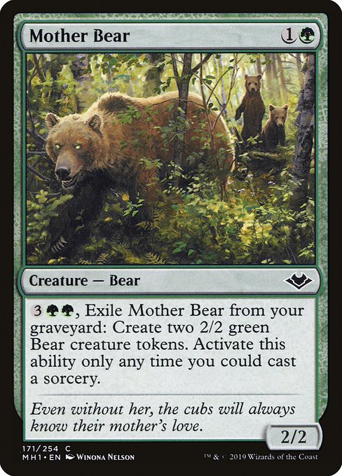 Modern Horizons - 171 - Mother Bear - Common - G - Non-foil