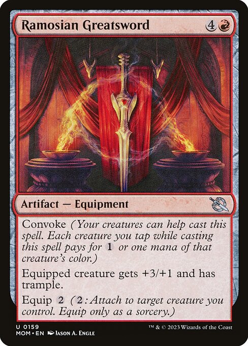 March of the Machine - 159 - Ramosian Greatsword - Uncommon - R - Non-foil