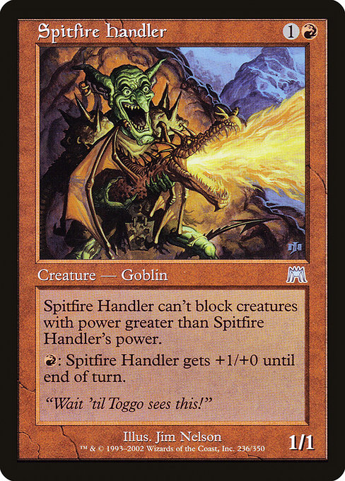 Onslaught - 236 - Spitfire Handler - Uncommon - R - Non-foil
