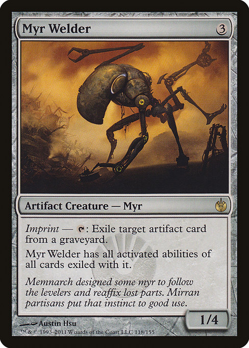 Mirrodin Besieged - 118 - Myr Welder - Rare - C - Non-foil