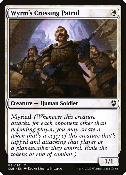 Commander Legends: Battle for Baldur's Gate - 51 - Wyrm's Crossing Patrol - Common - W - Non-foil
