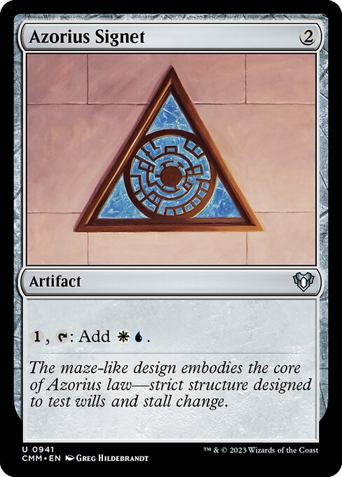 Commander Masters - 941 - Azorius Signet - Uncommon - C - Non-foil