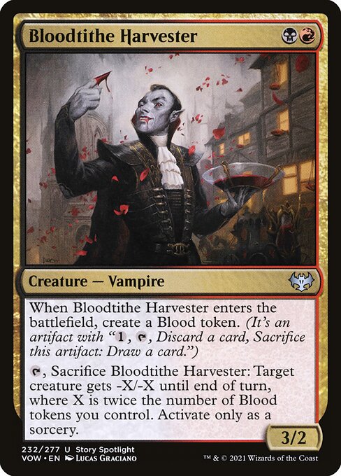 Innistrad: Crimson Vow - 232 - Bloodtithe Harvester - Uncommon - BR - Non-foil