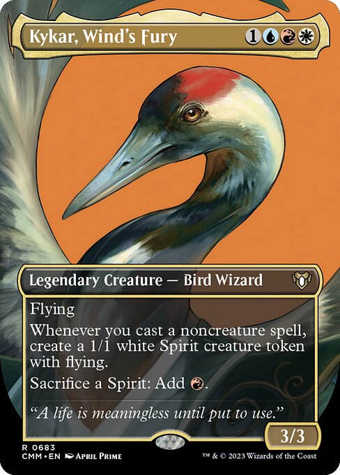 Commander Masters - 683 - Kykar, Wind's Fury - Rare - Multi - Foil