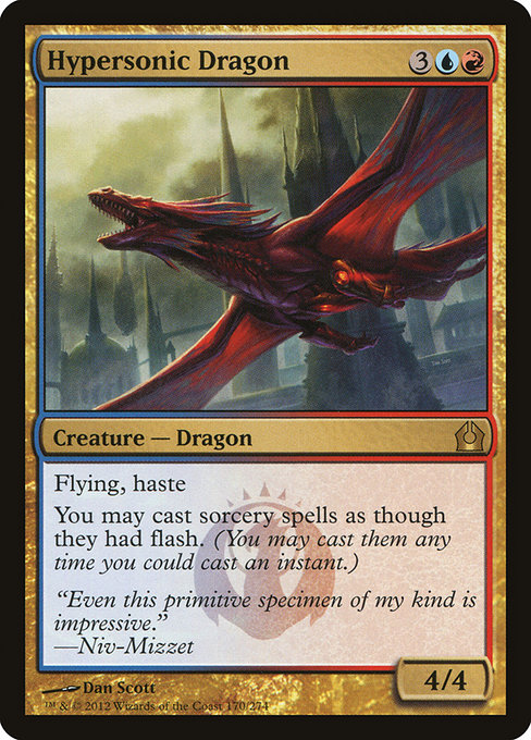 Return to Ravnica - 170 - Hypersonic Dragon - Rare - UR - Non-foil