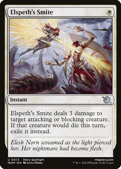 March of the Machine - 13 - Elspeth's Smite - Uncommon - W - Non-foil