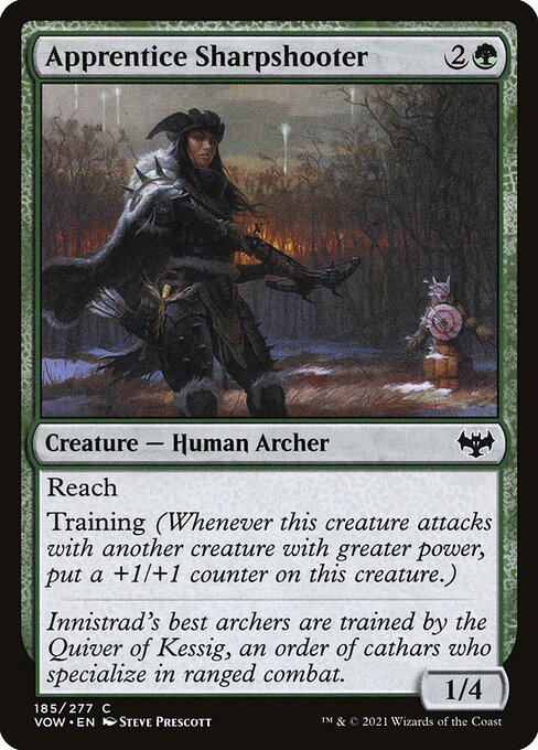 Innistrad: Crimson Vow - 185 - Apprentice Sharpshooter - Common - G - Non-foil