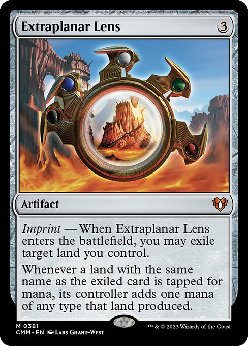 Commander Masters - 381 - Extraplanar Lens - Mythic - C - Non-foil