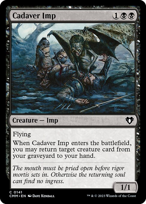 Commander Masters - 141 - Cadaver Imp - Common - B - Foil