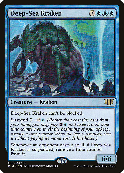 Commander 2014 - 105 - Deep-Sea Kraken - Rare - U - Non-foil