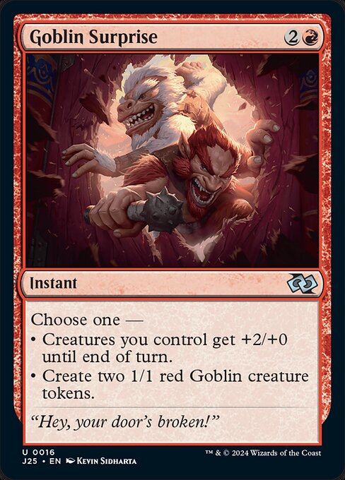 Foundations Jumpstart - 16 - Goblin Surprise - Uncommon - R - Non-foil