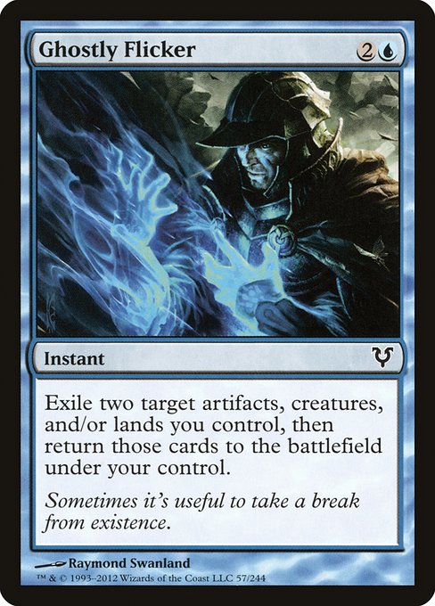 Avacyn Restored - 57 - Ghostly Flicker - Common - U - Non-foil