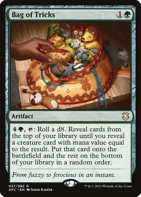 Forgotten Realms Commander - 37 - Bag of Tricks - Rare - G - Non-foil