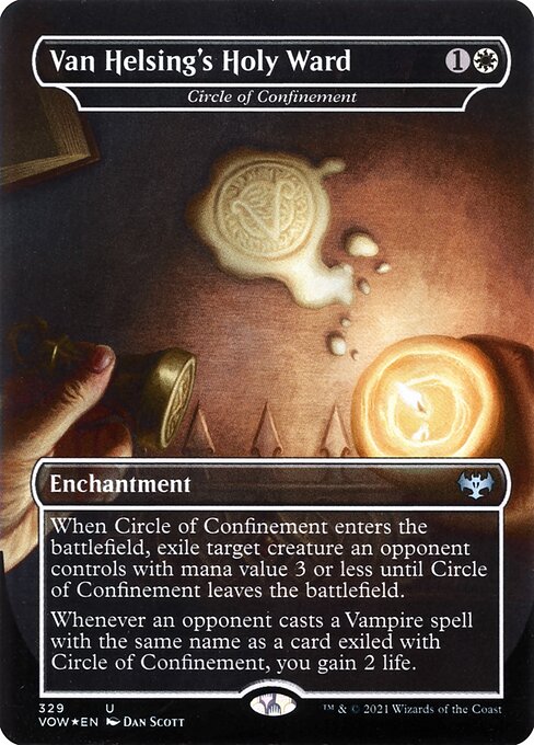 Innistrad: Crimson Vow - 329 - Circle of Confinement - Uncommon - W - Foil
