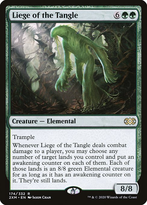 Double Masters - 174 - Liege of the Tangle - Rare - G - Non-foil