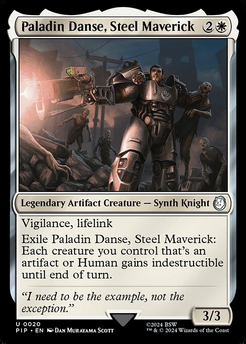 Fallout - 20 - Paladin Danse, Steel Maverick - Uncommon - W - Non-foil