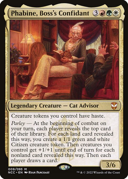 New Capenna Commander - 9 - Phabine, Boss's Confidant - Mythic - Multi - Non-foil