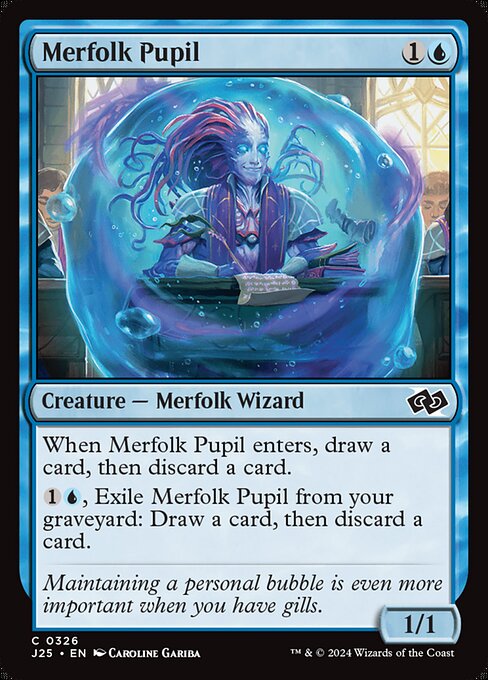 Foundations Jumpstart - 326 - Merfolk Pupil - Common - U - Non-foil