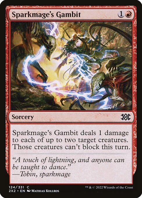 Double Masters 2022 - 124 - Sparkmage's Gambit - Common - R - Non-foil