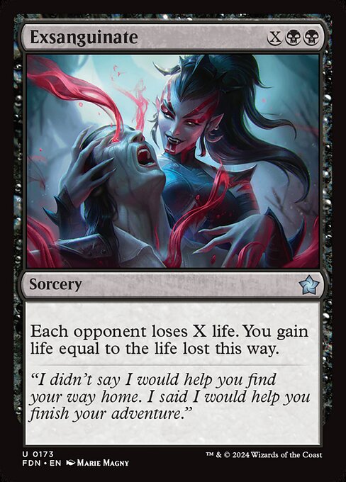 Foundations - 173 - Exsanguinate - Uncommon - B - Foil