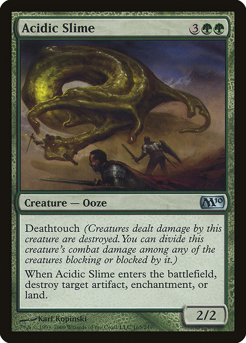 Magic 2010 - 165 - Acidic Slime - Uncommon - G - Non-foil