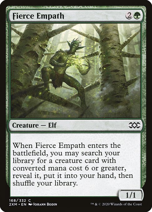Double Masters - 168 - Fierce Empath - Common - G - Foil