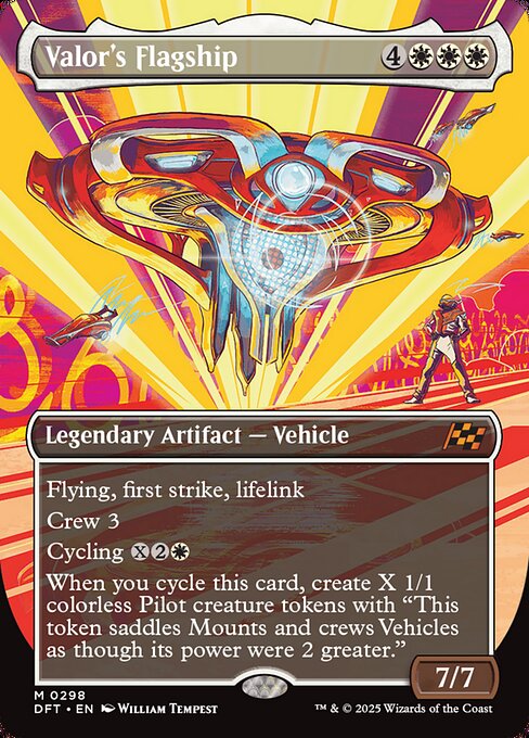 Aetherdrift - 298 - Valor's Flagship - Mythic - W - Non-foil