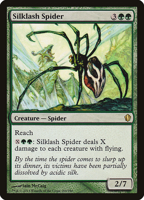 Commander 2013 - 169 - Silklash Spider - Rare - G - Non-foil