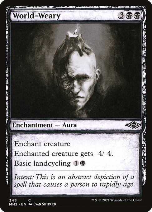 Modern Horizons 2 - 348 - World-Weary - Common - B - Foil