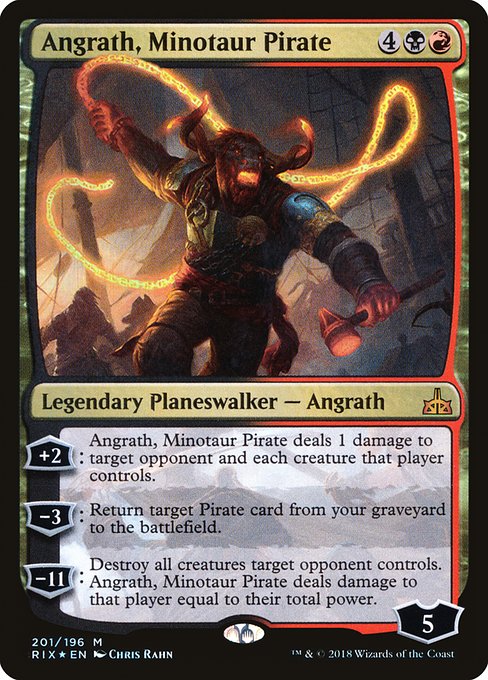 Rivals of Ixalan - 201 - Angrath, Minotaur Pirate - Mythic - BR - Foil