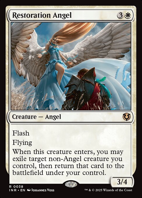 Innistrad Remastered - 38 - Restoration Angel - Rare - W - Non-foil