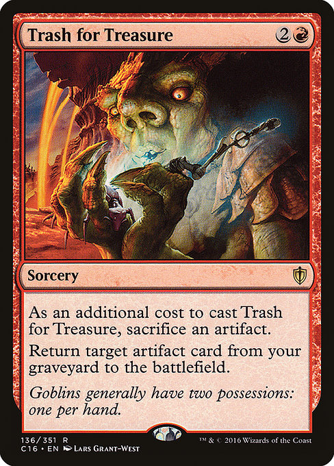Commander 2016 - 136 - Trash for Treasure - Rare - R - Non-foil