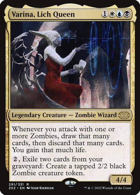 Double Masters 2022 - 291 - Varina, Lich Queen - Rare - Multi - Non-foil