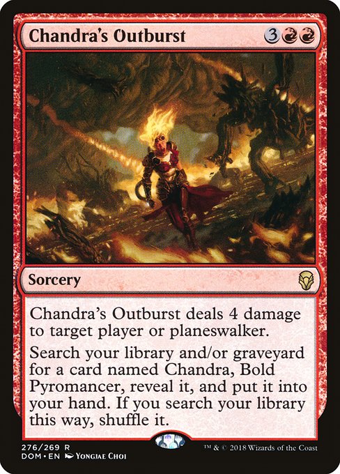 Dominaria - 276 - Chandra's Outburst - Rare - R - Non-foil