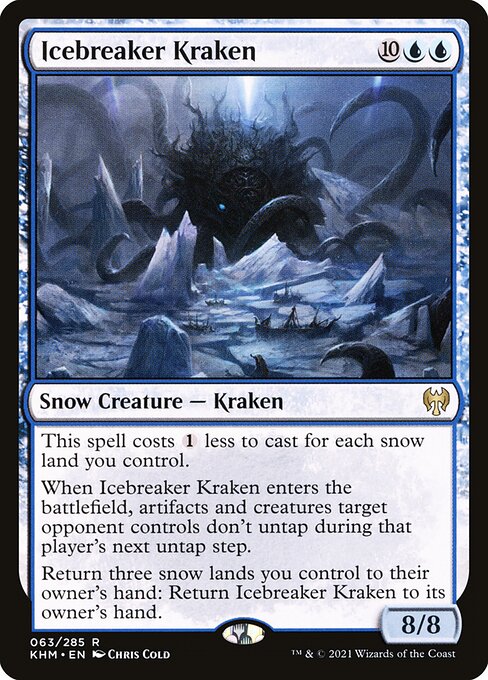 Kaldheim - 63 - Icebreaker Kraken - Rare - U - Foil